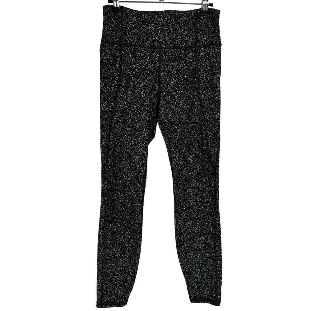 Athleta Lightning Static 7/8 Tight Leggings‎ Black/White Medium
